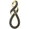 Image 1 : 10K Yellow-gold 0.11CTW DIAMOND FASHION PENDANT