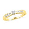 Image 1 : 10K Yellow-gold 0.20CTW DIAMOND FASHION RING