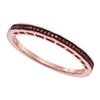 Image 1 : 10KT Rose Gold 0.07CTW DIAMOND MICRO-PARE BAND