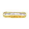 Image 1 : 14KT Yellow Gold 0.50CTW BAGGUETTE DIAMOND LADIES FASHI