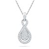 Image 1 : 10KT White Gold 0.33CTW DIAMOND FASHION PENDANT