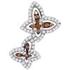 Image 1 : 10KT White Gold 0.33CTW COGNAC DIAMOND FASHION PENDANT