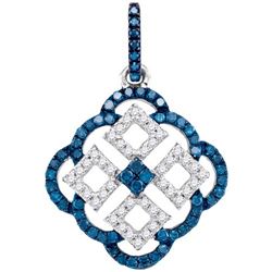 10KT White Gold 0.51CTW DIAMOND FASHION PENDANT