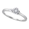 Image 1 : 10KT White Gold 0.15CTW DIAMOND BRIDAL RING