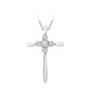 Image 1 : 10KT White Gold 0.05CTW DIAMOND FASHION PENDANT
