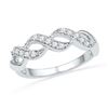 Image 1 : 10KT White Gold 0.20CTW DIAMOND FASHION BAND