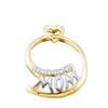 Image 1 : 14KT Yellow Gold 0.04CTW DIAMOND MOM PENDANT