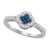 Image 1 : 10KT White Gold 0.30CTW DIAMOND FASHION RING
