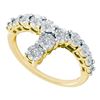 Image 1 : 925 Sterling Silver Yellow 0.09CTW DIAMOND FASHION RING