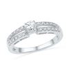 Image 1 : 10KT White Gold 0.25CTW DIAMOND FASHION RING