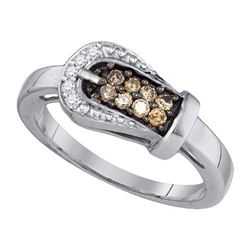 10KT White Gold 0.24CT DIAMOND FASHION RING