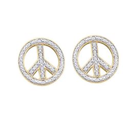 10KT Yellow Gold 0.15CTW DIAMOND FASHION EARRINGS