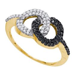 10K Yellow-gold 0.33CTW DIAMOND MICRO PAVE RING