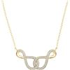 Image 1 : 10K Yellow-gold 0.15CTW DIAMOND MICRO-PAVE NECKLACE