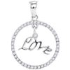Image 1 : 10KT White Gold 0.25CTW-Diamond FASHION PENDANT