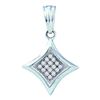 Image 1 : 10KT White Gold 0.05CTW DIAMOND FASHION PENDANT