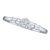 Image 1 : 14KT White Gold 0.15CTW DIAMOND LADIES RING WITH ROUND