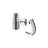 Image 1 : 10kt White Gold Womens Round Green Colored Diamond Half