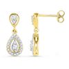 Image 1 : 10K Yellow-gold 0.36CTW DIAMOND FASHION EARRING