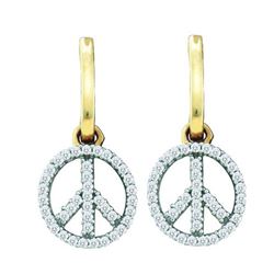 10KT Yellow Gold 0.25CTW DIAMOND FASHION EARRINGS