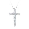 Image 1 : 10KT White Gold 0.25CTW DIAMOND FASHION PENDANT