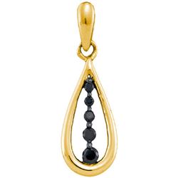 10K Yellow-gold 0.13CTW DIAMOND FASHION PENDANT