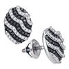 Image 1 : 10KT White Gold 0.45CTW DIAMOND MICRO-PAVE EARRING