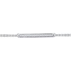 10KT White Gold 0.07CTW DIAMOND FASHION BRACELET