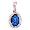 Image 1 : 10K Yellow-Gold 0.33CTW DIAMOND MICRO-PAVE PENDANT