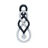 Image 1 : 10KT White Gold 0.35CT BLACK DIAMOND FASHION PENDANT