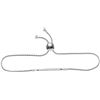 Image 1 : Sterling Silver Womens Round Diamond Single Row Bolo Ad