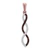 Image 1 : 10K Yellow-Gold 0.12CTW DIAMOND MICRO-PAVE PENDANT