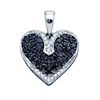 Image 1 : 10KT White Gold 0.51CTW DIAMOND HEART PENDANT