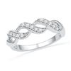 Image 1 : 10KT White Gold 0.20CTW DIAMOND FASHION BAND