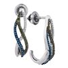 Image 1 : 10KT White Gold 0.25CTW DIAMOND FASHION EARRINGS
