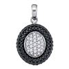 Image 1 : 10K 925-Sterling 0.20CTW DIAMOND MICRO-PAVE PENDANT