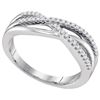Image 1 : 10KT White Gold 0.16CTW DIAMOND FASHION BAND