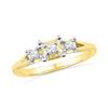 Image 1 : 10K Yellow-gold 0.10CTW DIAMOND FASHION RING