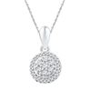 Image 1 : 10KT White Gold 0.25CTW DIAMOND FASHION PENDANT