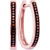 Image 1 : 10KT Rose Gold 0.10CTW RED DIAMOND FASHION EARRING