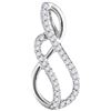 Image 1 : 10KT White Gold 0.10CTW DIAMOND FASHION PENDANT