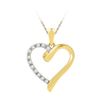 Image 1 : 10K Yellow-gold 0.05CTW DIAMOND FASHION PENDANT