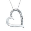 Image 1 : 10KT White Gold 0.10CTW DIAMOND FASHION PENDANT