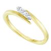 Image 1 : 10KT Yellow Gold 0.10CTW ROUND DIAMOND LADIES PROMISE R
