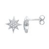 Image 1 : 10KT White Gold 0.10CTW DIAMOND FASHION EARRING