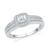 Image 1 : 10KT White Gold 0.25CTW DIAMOND FASHION RING