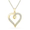 Image 1 : 10K Yellow-gold 0.10CTW DIAMOND FASHION PENDANT