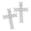 Image 1 : 10KT White Gold 0.11CTW ROUND DIAMOND LADIES CLUSTER CR