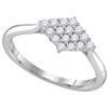 Image 1 : 10KT White Gold 0.30CTW DIAMOND FASHION RING