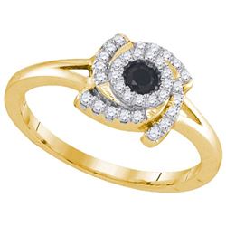 10K Yellow-gold 0.32CTW DIAMOND FASHION RING